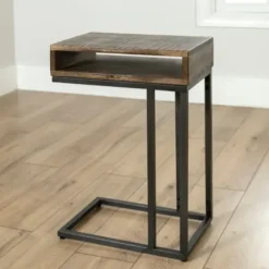 Accent & End Tables-Kirkland's Home Nash C-Table Brown/Gray