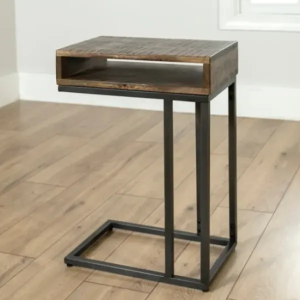 Accent & End Tables-Kirkland's Home Nash C-Table Brown/Gray