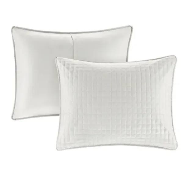 Bedspreads & Coverlets-Kirkland's Home Nash 3-Pc. Reversible King Coverlet Set Gray