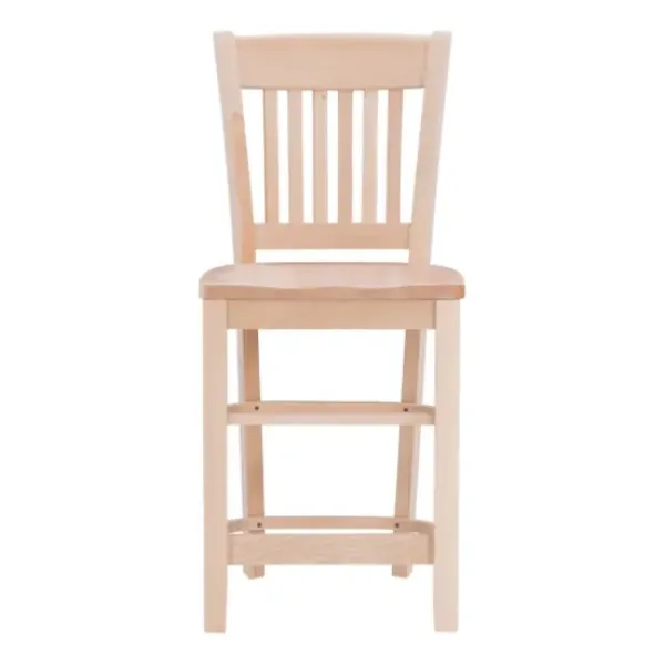 Bar Stools & Counter Height Stools-Kirkland's Home Natie Unfinished Counter Stools, Set Of 2 Tan