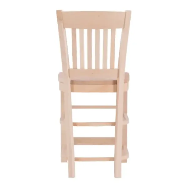 Bar Stools & Counter Height Stools-Kirkland's Home Natie Unfinished Counter Stools, Set Of 2 Tan