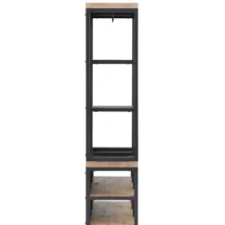 Entryway Furniture-Kirkland's Home Natural Acacia Wood And Metal Hall Tree With Bench