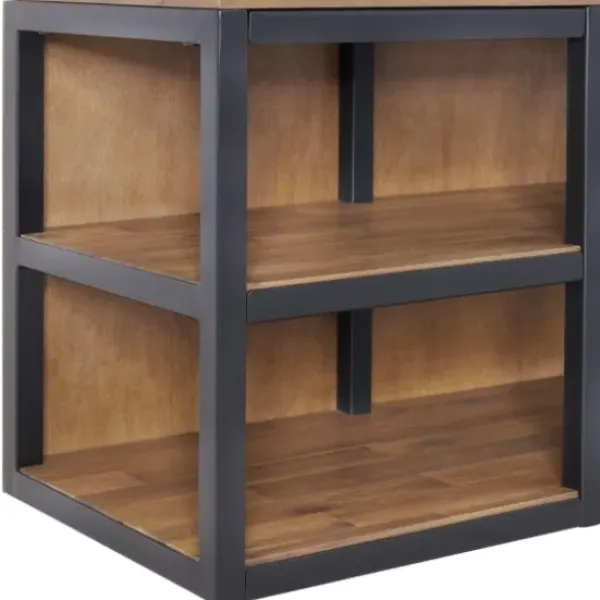 Entryway Furniture-Kirkland's Home Natural Acacia Wood And Metal Hall Tree With Bench