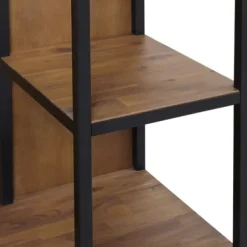 Entryway Furniture-Kirkland's Home Natural Acacia Wood And Metal 5-Shelf Hall Tree