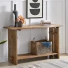 Console Tables-Kirkland's Home Natural Acacia Wood Farmhouse Console