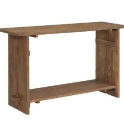 Console Tables-Kirkland's Home Natural Acacia Wood Farmhouse Console