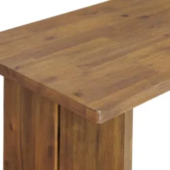 Console Tables-Kirkland's Home Natural Acacia Wood Farmhouse Console