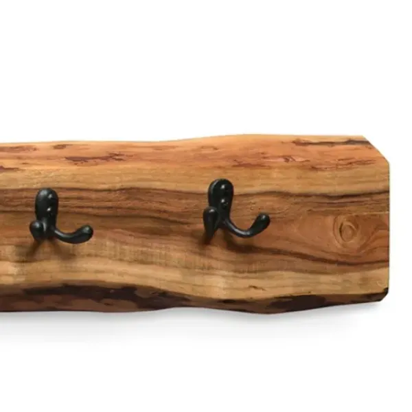 Hooks-Kirkland's Home Natural Acacia Wood Live Edge Wall Hooks