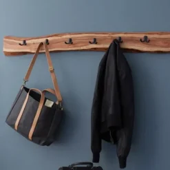 Hooks-Kirkland's Home Natural Acacia Wood Live Edge Wall Hooks