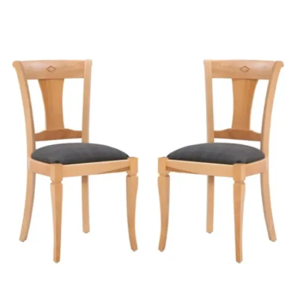 Dining Chairs-Kirkland's Home Natural And Gray Linen Dining Chairs, Set Of 2 Tan