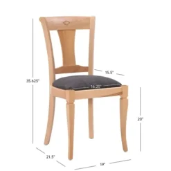 Dining Chairs-Kirkland's Home Natural And Gray Linen Dining Chairs, Set Of 2 Tan