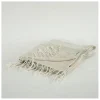Blankets & Throws-Kirkland's Home Natural And White Colorblock Chevron Throw Tan/Ivory
