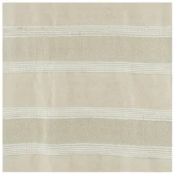 Blankets & Throws-Kirkland's Home Natural And White Colorblock Chevron Throw Tan/Ivory
