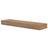 Shelves-Kirkland's Home Natural Beaded Wood Large Floating Shelf
