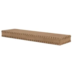 Shelves-Kirkland's Home Natural Beaded Wood Large Floating Shelf