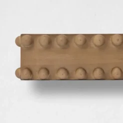 Shelves-Kirkland's Home Natural Beaded Wood Large Floating Shelf