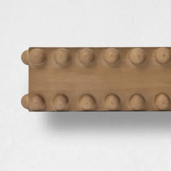 Shelves-Kirkland's Home Natural Beaded Wood Large Floating Shelf