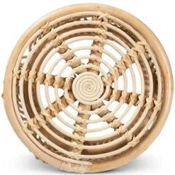 Accent & End Tables-Kirkland's Home Natural Boho Rattan Weave Accent Table