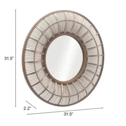 Framed Mirrors-Kirkland's Home Natural Bone Safari Framed Mirror