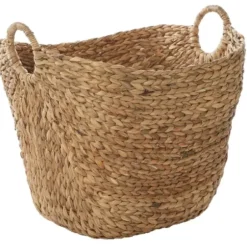 Baskets & Boxes-Kirkland's Home Natural Braided Seagrass Basket Tan