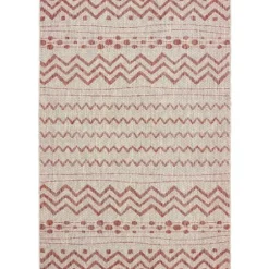 Outdoor Rugs-Kirkland's Home Natural Canva Striped Outdoor Runner Tan