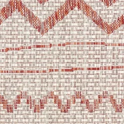Outdoor Rugs-Kirkland's Home Natural Canva Striped Outdoor Runner Tan