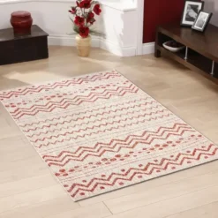 Outdoor Rugs-Kirkland's Home Natural Canva Striped Outdoor Runner Tan
