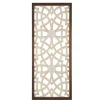 Wall Plaques-Kirkland's Home Natural Carved Damask Wooden Wall Plaque Tan