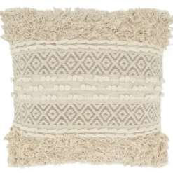 Pillows-Kirkland's Home Natural Corded Moroccan Cotton Pillow