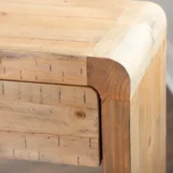 Console Tables-Kirkland's Home Natural Curved Edge Console Table Tan