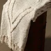 Blankets & Throws-Kirkland's Home Natural Diamond Cotton Blanket Ivory