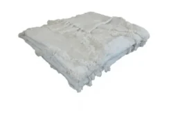Blankets & Throws-Kirkland's Home Natural Diamond Cotton Blanket Ivory