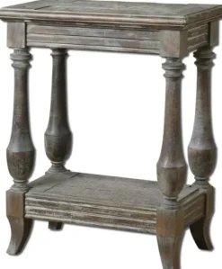 Accent & End Tables-Kirkland's Home Natural Distressed Birch Wood Accent Table