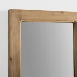 Decorative Mirrors-Kirkland's Home Natural Fir Wood Window Pane Mirror