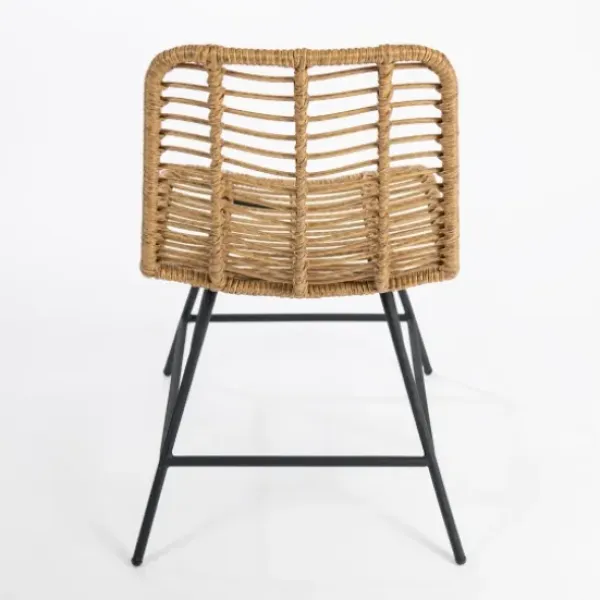 Dining Chairs-Kirkland's Home Natural Fishbone Rat Dining Chair Tan