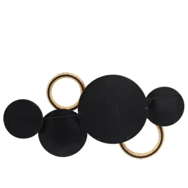Wall Plaques-Kirkland's Home Natural Floating Disks Bamboo Wall Plaque Tan/Black