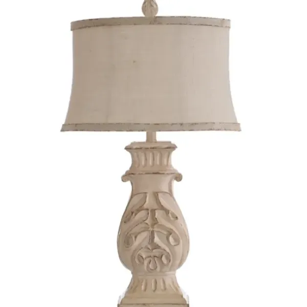Table Lamps-Kirkland's Home Natural French Country Table Lamp White