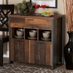 Cabinets & Sideboards-Kirkland's Home Natural Grain Wood Cabinet