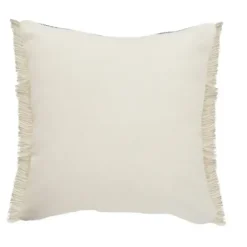 Pillows-Kirkland's Home Natural Jute Braided Stripe Throw Pillow, 20 In. Black/Tan/Ivory