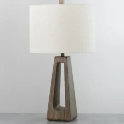 Table Lamps-Kirkland's Home Natural Kaleigh Table Lamp White
