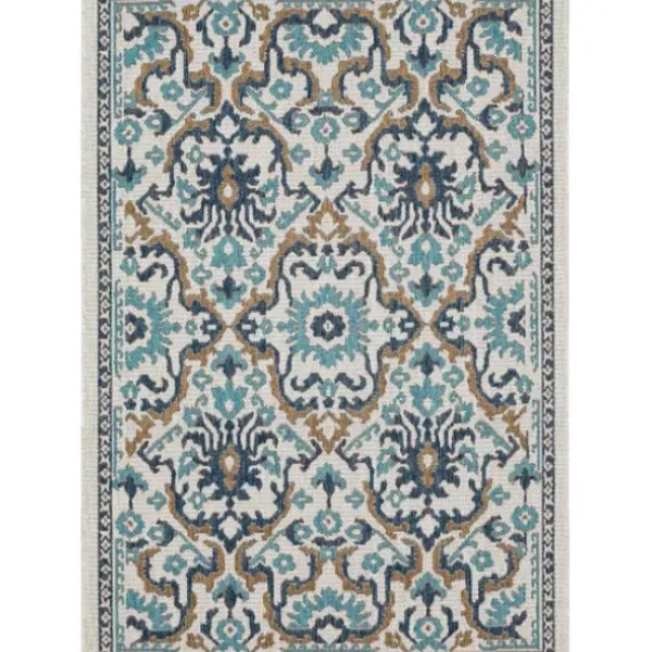 Outdoor Rugs-Kirkland's Home Natural Linear Macy Indoor/Outdoor Area Rug, 7X9 Brown