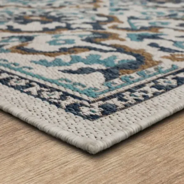 Outdoor Rugs-Kirkland's Home Natural Linear Macy Indoor/Outdoor Area Rug, 7X9 Brown