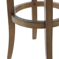 Bar Stools & Counter Height Stools-Kirkland's Home Natural Linen And Wood Bar Stools, Set Of 2 Tan