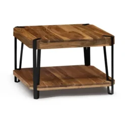 Coffee Tables-Kirkland's Home Natural Live Edge Acacia Wood Coffee Table Tan