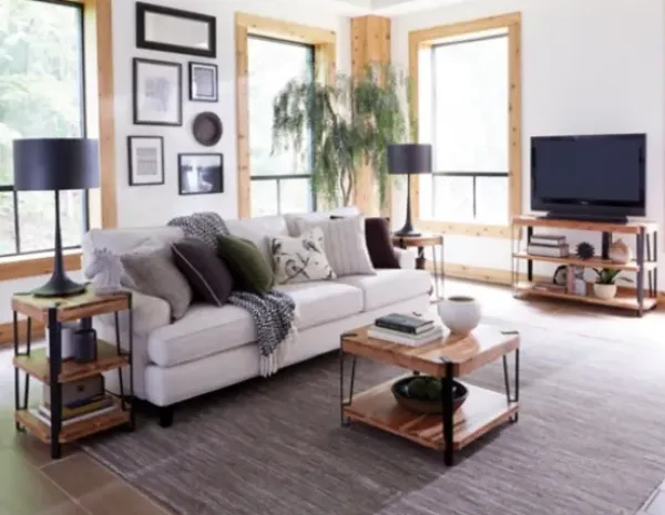 Coffee Tables-Kirkland's Home Natural Live Edge Acacia Wood Coffee Table Tan