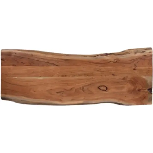 Console Tables-Kirkland's Home Natural Live Edge Hairpin Legs Console Table Tan