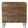 Dressers & Chests-Kirkland's Home Natural Mango Wood Chest With Brass Inlay