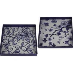 Decorative Trays-Kirkland's Home Natural Mango Wood Decorative Trays, Set Of 2 Tan