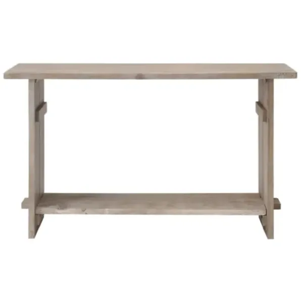 Console Tables-Kirkland's Home Natural Mango Wood Farmhouse Console