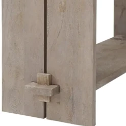 Console Tables-Kirkland's Home Natural Mango Wood Farmhouse Console